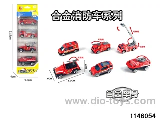 4pcs 1:55 Alloy Scooter(6 mixed)