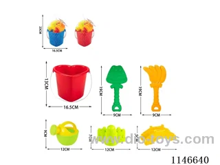 Beach Bucket (Love Bucket) Set of 6pcs