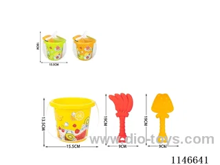 Beach Bucket (Printed Fruit) Set 3pcs