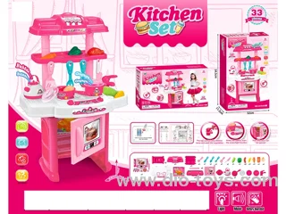 kitchenware set with light and music 33pcs