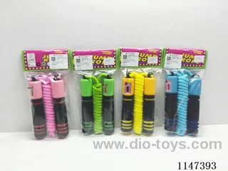 Two-colour rubber bearing jump rope (4-colour mix)
