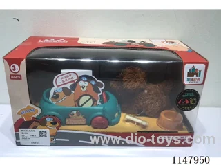 Plush Dog Fun Cute Car