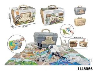 30pcs Painted Dinosaur Archaeology Set