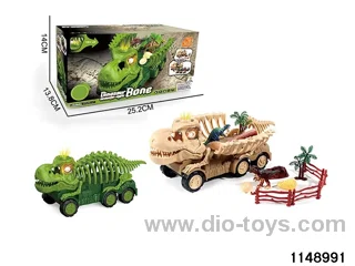 DIY sliding dinosaur
