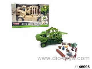 DIY sliding dinosaur