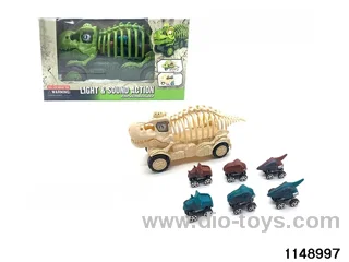 DIY sliding dinosaur