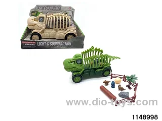 DIY sliding dinosaur
