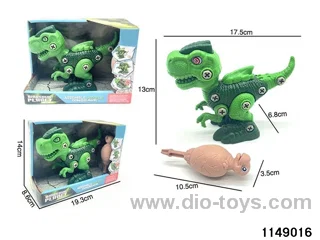 DIY sliding dinosaur