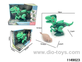 DIY sliding dinosaur