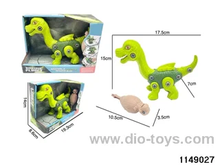DIY sliding dinosaur