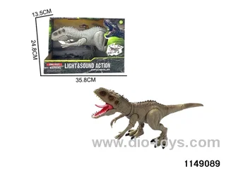 Press to swing the dinosaur with Sound Lights
