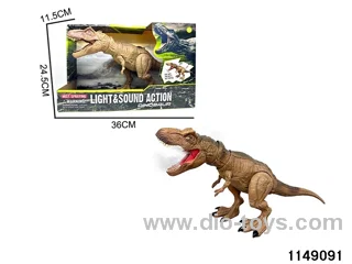 Press to swing the dinosaur with Sound Lights