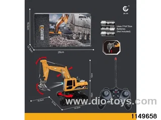 1:22 27MHz 6ch RC Construction Vehicle with Lights