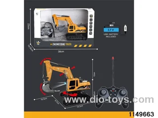 1:22 27MHz 6ch RC Construction Vehicle with Lights