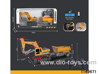 1:22 27MHz 6ch RC Construction Vehicle with Lights