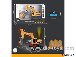 1:22 2.4G 11ch RC Engineering Vehicle with Sound and Lights