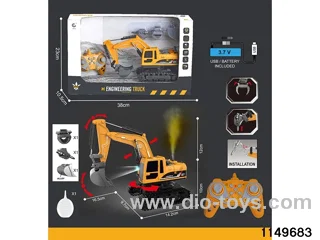 1:22 2.4G 11ch RC Engineering Vehicle with Sound and Lights