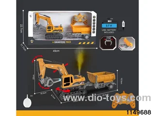 1:22 2.4G 11ch RC Engineering Vehicle with Sound and Lights