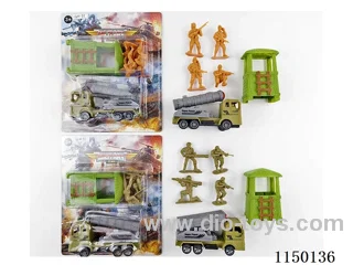 Military pull back Missile Vehicle Set (2 Mixed)