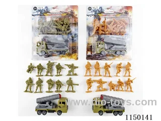 Military pull back Missile Vehicle Set (2 Mixed)