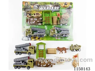 2 Military pull back Missile Vehicle Set
