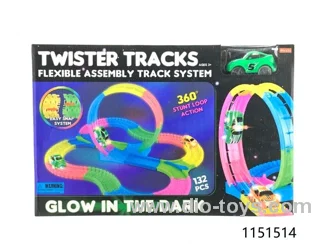 Luminous track in color box