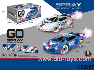 spraying electric car with light and music in color box
