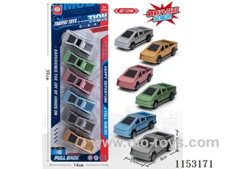 6 Colours Tesla pull back car (Metallic) 6PCS