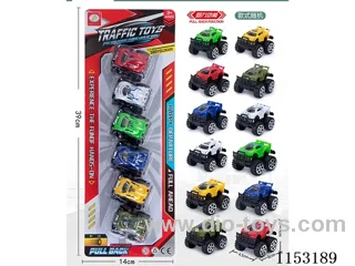 2 6-colour pull back buggies 6PCS