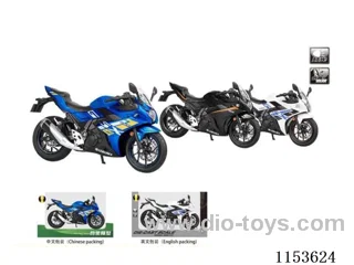 1:12 Scooter Alloy Warhawk Motorcycle with Base