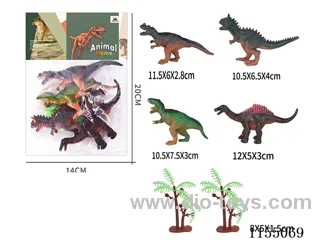 5’ Dinosaurs 4 + 2 Trees