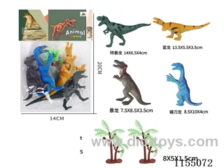 5’ Dinosaurs 4 + 2 Trees