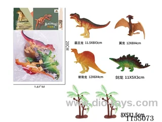 5’ Dinosaurs 4 + 2 Trees