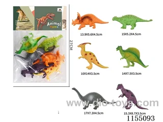 6 inch dinosaur 6pcs