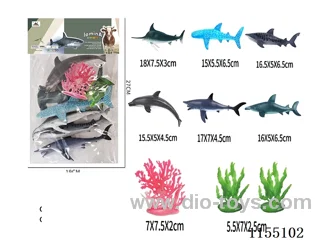 6″Ocean 6pcs+2kelp+1coral