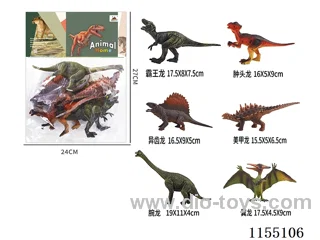 6’ Dinosaurs 6pcs