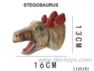 Stegosaurus Simulation Dinosaur Hand Puppet 7 inch