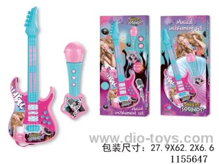 Light music electronic guitar + microphone combination