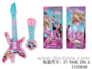 Light music electronic guitar + microphone combination