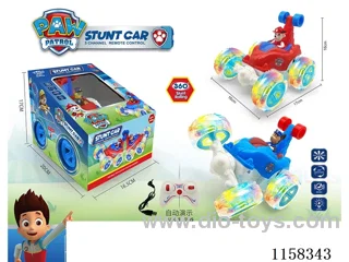 5ch Dog Woof Team with doll + auto demo stunt dump car