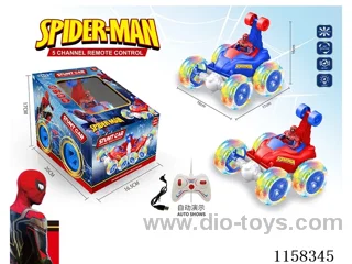 5ch Spider-Man with doll + auto demo stunt dumping car