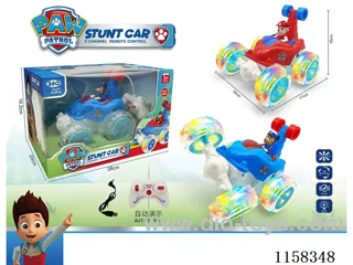 5ch Dog Woof Team with doll + auto demo stunt dump car