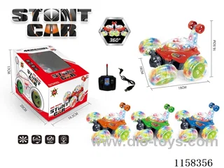 RC Stunt Car Includes 3.7V Lithium Ion Battery - USB Charging