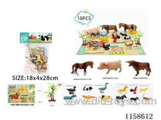 18PCS Farm Animal Scene Map Set