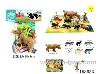 10PCS Wildlife Scene Map Set