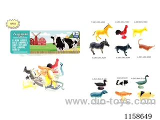 12 Farm Animals Mixed Pack