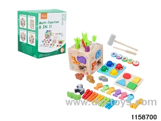 Wooden 8-in-1 Knockout Game