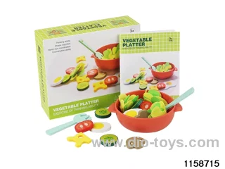 Wooden vegetable platter