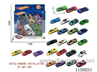 sliding alloy car（6PCS）