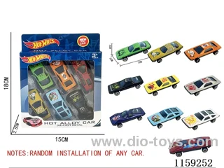 sliding alloy car（6PCS）
